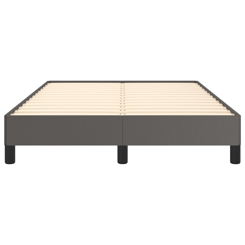vidaXL Bedframe zonder matras 120x190 cm kunstleer grijs, foto 4