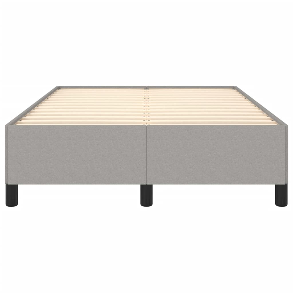 vidaXL Bedframe zonder matras 120x190 cm stof lichtgrijs grijs, foto 4