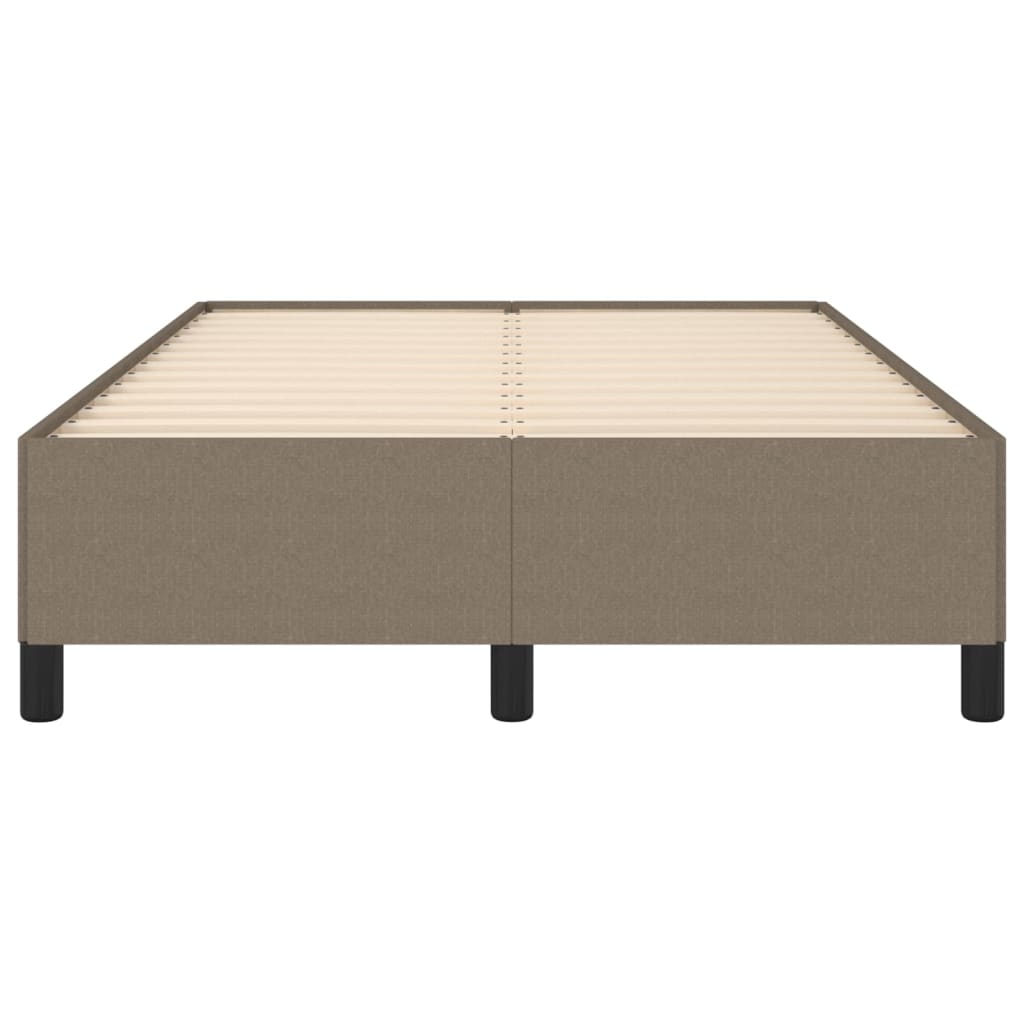 vidaXL Bedframe zonder matras 120x190 cm stof taupe, foto 4