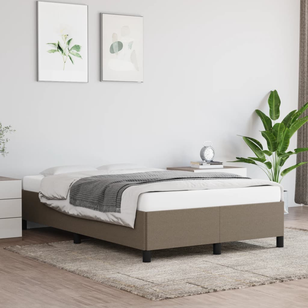 Sengeramme Uden Madras Stof Gråbrun - 35 cm / 120 x 190 cm