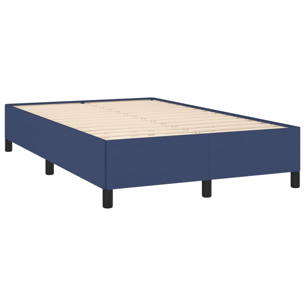 vidaXL Bedframe zonder matras 120x190 cm stof blauw afbeelding