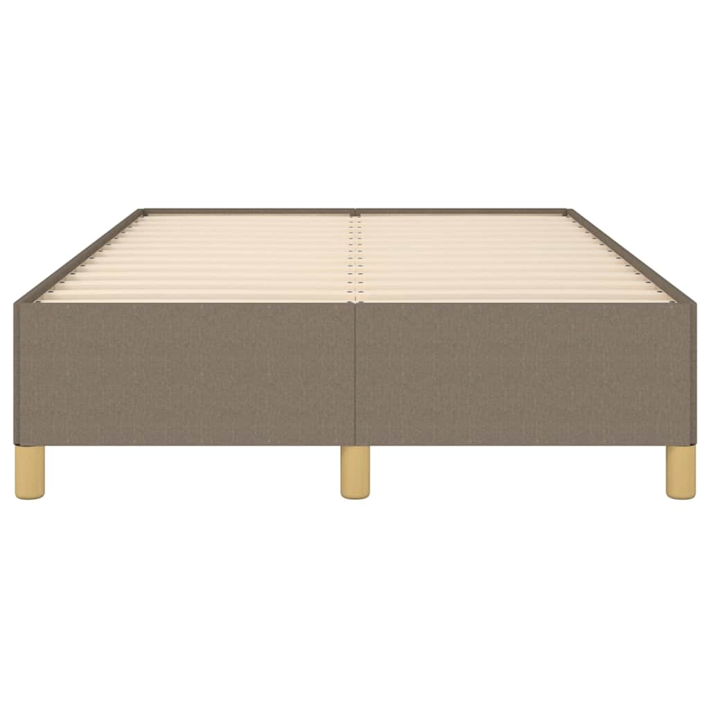 vidaXL Bedframe zonder matras 120x190 cm stof taupe, foto 4