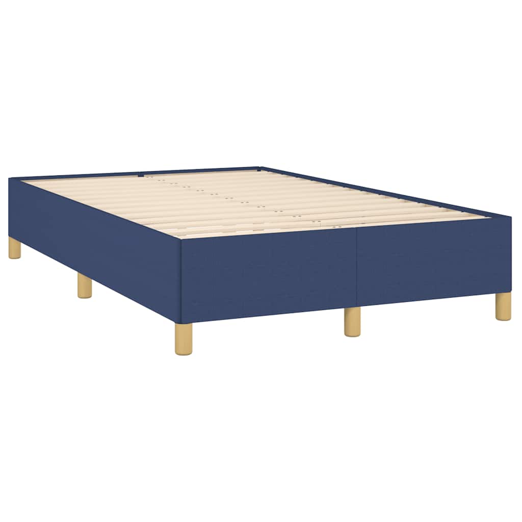vidaXL Bedframe zonder matras 120x190 cm stof blauw afbeelding