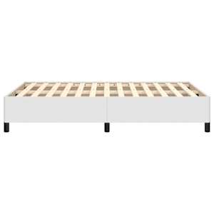 Rám postele bez matrace bílý 120x190 cm umělá kůže - obrázek 6