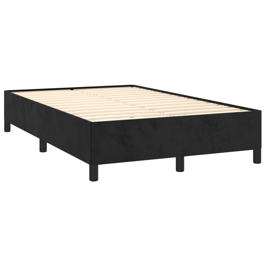 vidaXL Bedframe zonder matras 120x190 cm fluweel zwart afbeelding