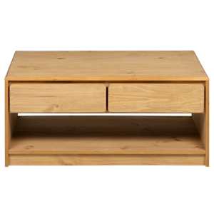 Konferenční stolek SAUDA dub 99 x 55 x 45 cm masivní borovice - obrázek 4