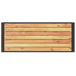 Barový vozík 3patrový černý polyratan a masivní akáciové dřevo - obrázek 8