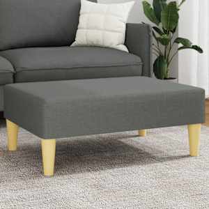Stolček za noge temno siv 77x55x31 cm blago