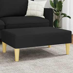 Podnožka černá 77 x 55 x 31 cm textil - obrázek 1