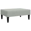 vidaXL jalapink, helehall, 77x55x31 cm, samet