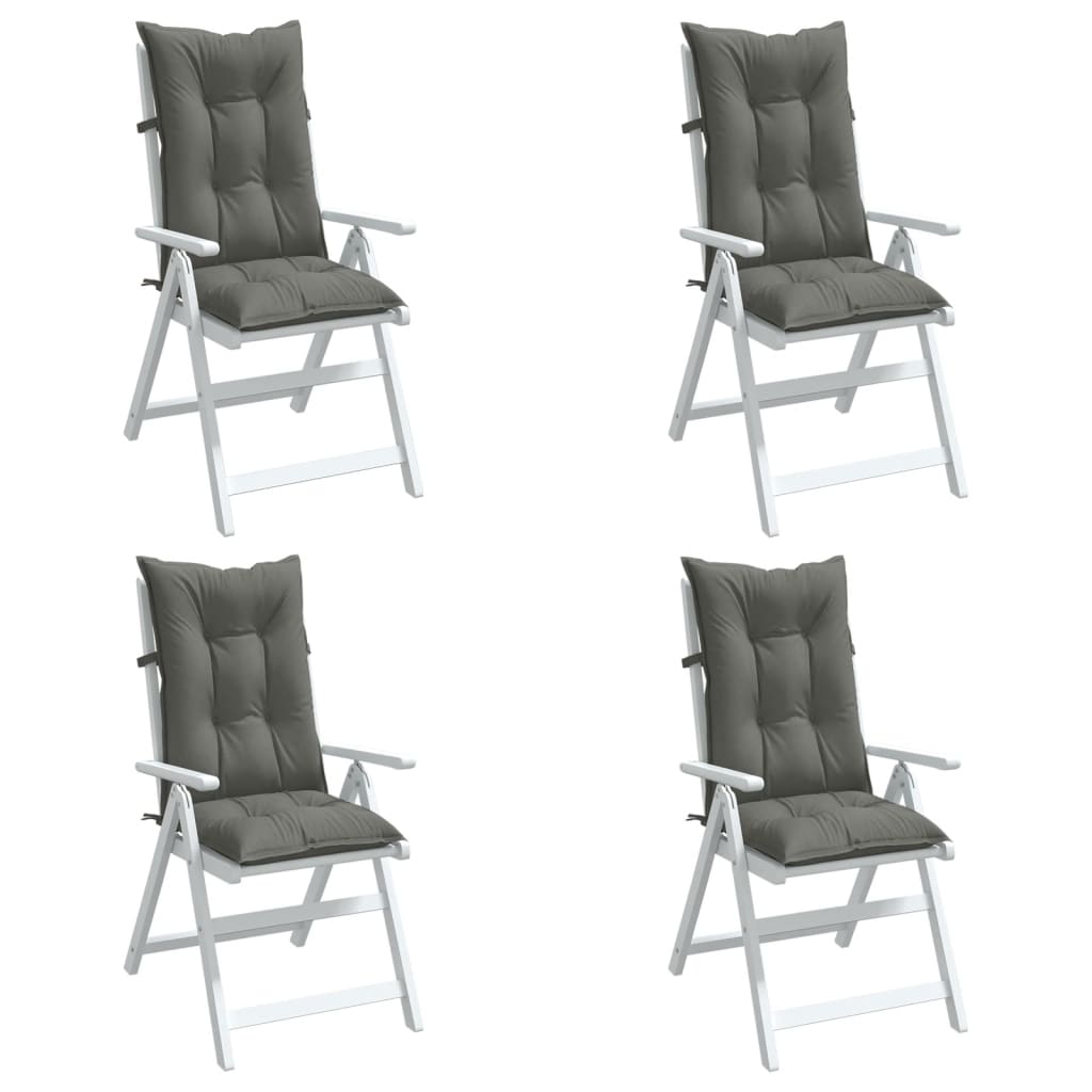 Jastuci za stolice 4 kom tamnosivi 120x50x7 cm od tkanine Dom i vrt Naručite namještaj na deko.hr