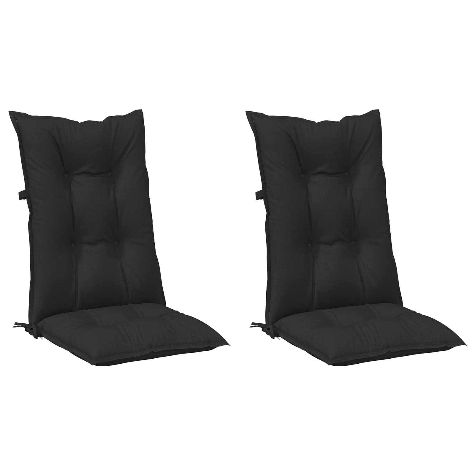 Souprava polštářů pro vysokou židli 2 pcs Melanžová černá - obrázek 2