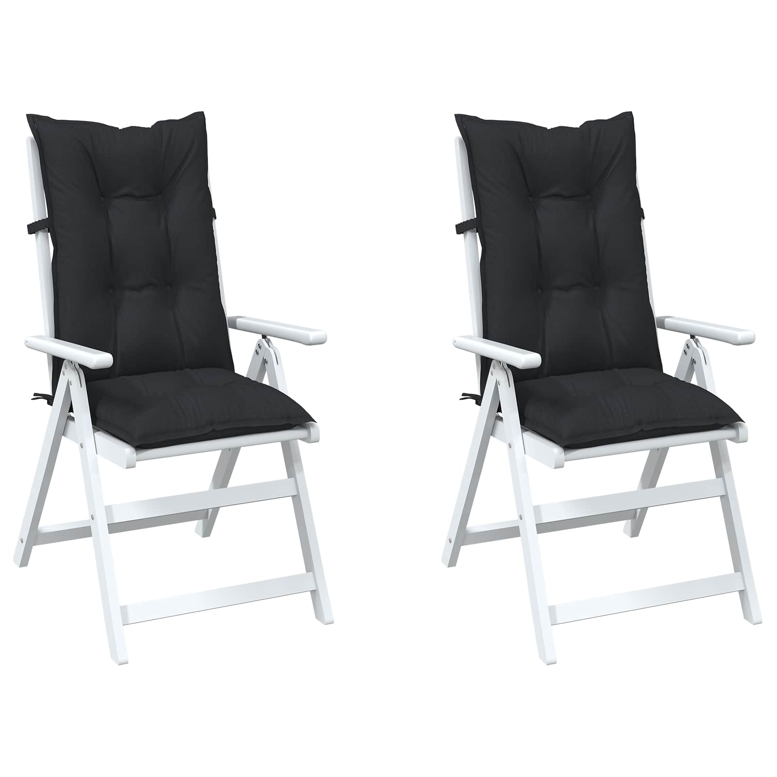 Souprava polštářů pro vysokou židli 2 pcs Melanžová černá - obrázek 3