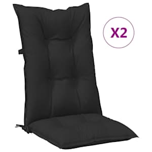 Souprava polštářů pro vysokou židli 2 pcs Melanžová černá - obrázek 4