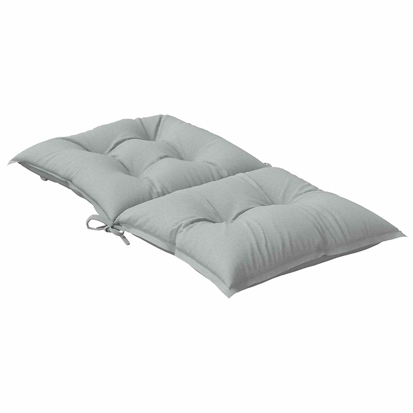 vidaXL Niedriglehner-Auflagen 4 Stk. Melange Hellgrau 100x50x7cm Stoff – Bild 5