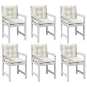 Blazina za stol 6 kosov melanž krem 100x50x7 cm blago