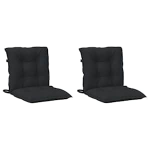 Sada polštářů na nízké křeslo 2 pcs Melange černá - obrázek 2