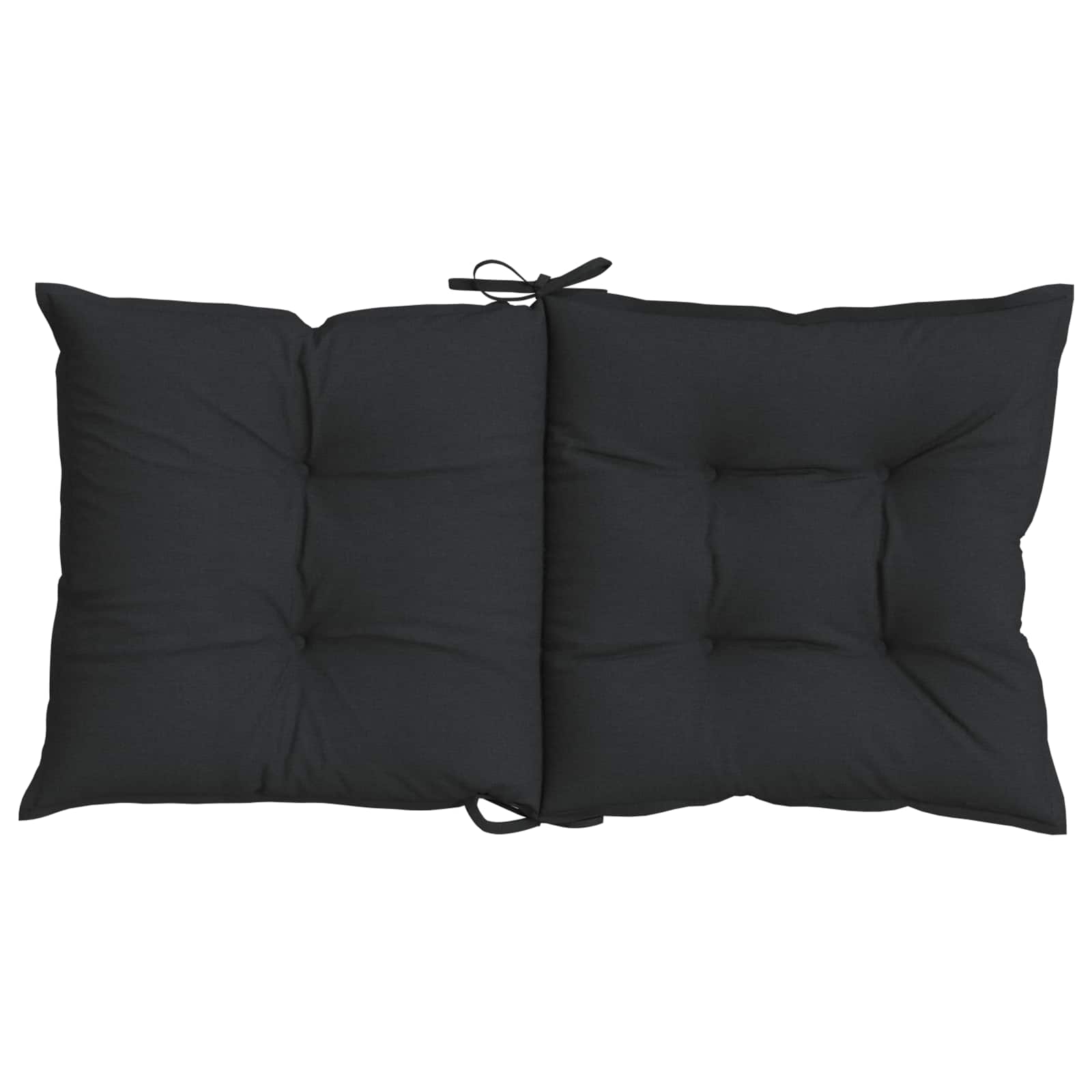 Laagrug Stoelkussens Set 2 pcs Melange Zwart 100 x 50 x 7 cm image 7