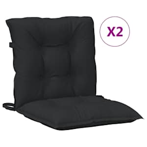 Sada polštářů na nízké křeslo 2 pcs Melange černá - obrázek 4