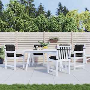 Komplet blazin za nizko naslonjalo 4 pcs Mešani črn