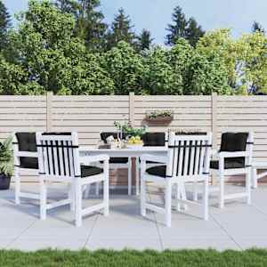 Komplet blazin za nizko naslonjalo 6 pcs Mešani črn