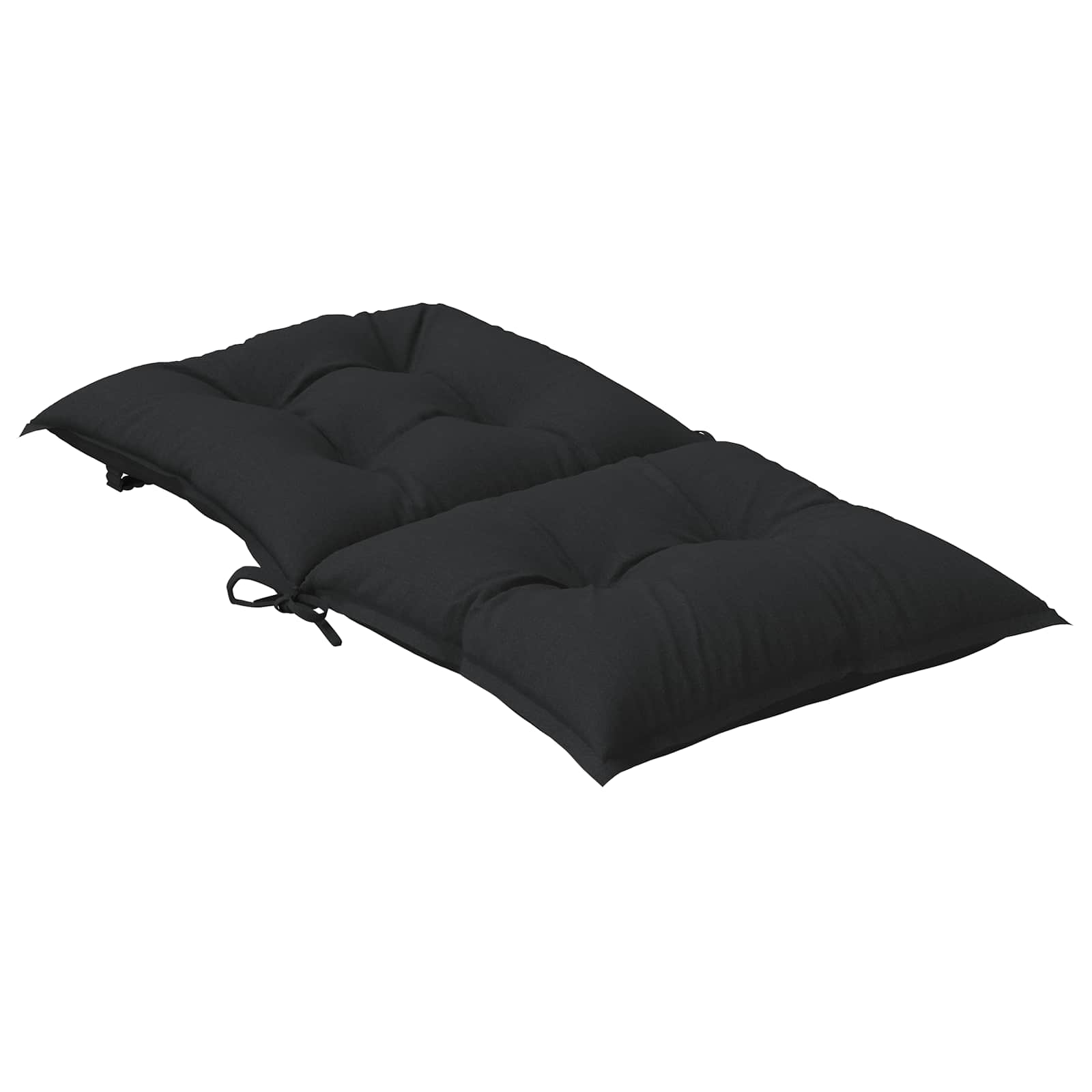 Laagrug Stoelkussens Set 6 pcs Melange Zwart 100 x 50 x 7 cm image 5