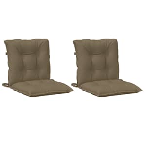 vidaXL Μαξιλάρια Καρέκλας 2 τεμ. Taupe 100x50x7εκ. Ύφασμα