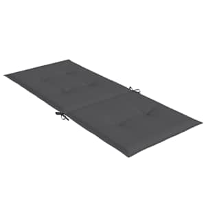 Podušky na židli vysoké opěradlo 2ks antracit melanž 120x50x4cm - obrázek 6