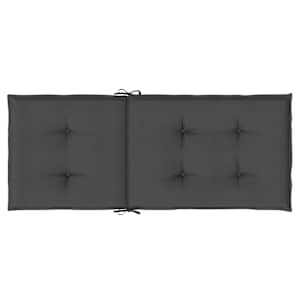 Podušky na židli vysoké opěradlo 2ks antracit melanž 120x50x4cm - obrázek 7