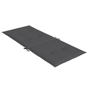 Podušky na židli vysoké opěradlo 4ks antracit melanž 120x50x4cm - obrázek 6