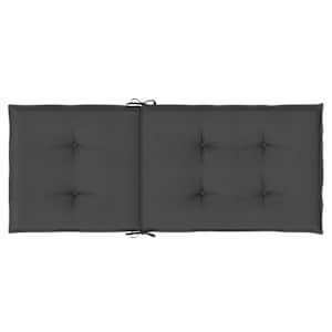 Podušky na židli vysoké opěradlo 4ks antracit melanž 120x50x4cm - obrázek 7