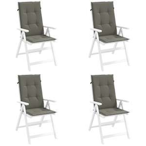 Blazina za stol 4 kosi melanž temno siva 120x50x4 cm blago