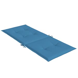 Podušky na židli vysoké opěradlo 2 ks modrá melanž 120x50x4 cm - obrázek 7