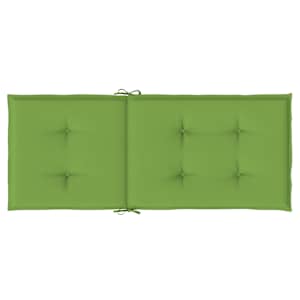 Podušky na židli vysoké opěradlo 2 ks zelená melanž 120x50x4 cm - obrázek 7