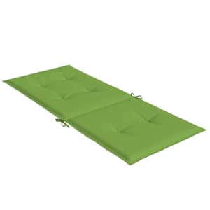 Podušky na židli vysoké opěradlo 4 ks zelená melanž 120x50x4 cm - obrázek 6