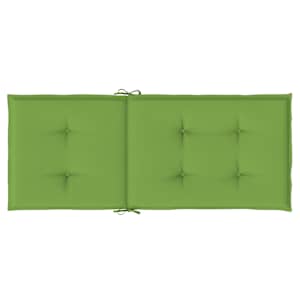 Podušky na židli vysoké opěradlo 4 ks zelená melanž 120x50x4 cm - obrázek 7