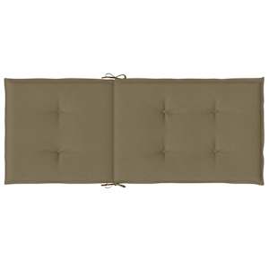Podušky na židli vysoké opěradlo 2 ks taupe melanž 120x50x4 cm - obrázek 7