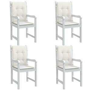 Blazina za stol 4 kosi melanž krem 100x50x4 cm blago