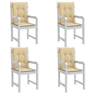 Blazina za stol 4 kosi melanž bež 100x50x4 cm blago