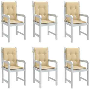 Blazina za stol 6 kosov melanž bež 100x50x4 cm blago