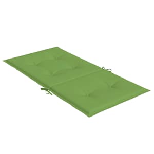 Podušky na židli nízké opěradlo 2 ks zelená melanž 100x50x4 cm - obrázek 6