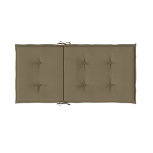 Podušky na židli nízké opěradlo 4 ks taupe melanž 100x50x4 cm - obrázek 8