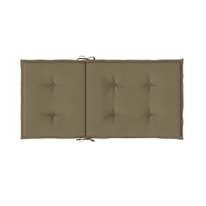 Podušky na židli nízké opěradlo 6 ks taupe melanž 100x50x4 cm - obrázek 7