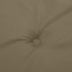 Podušky na židli nízké opěradlo 6 ks taupe melanž 100x50x4 cm - obrázek 8