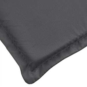 Poduška na lehátko antracitová melanž 186x58x4 cm textil - obrázek 7