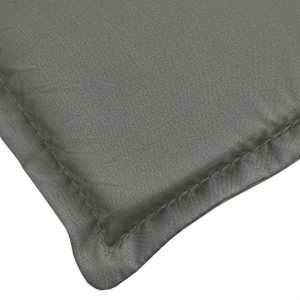 Poduška na lehátko tmavě šedá melanž 186x58x4 cm textil - obrázek 7