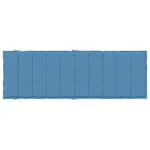 Poduška na lehátko modrá melanž 186x58x4 cm textil - obrázek 6