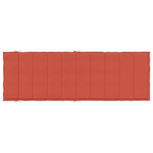 Poduška na lehátko červená melanž 186x58x4 cm textil - obrázek 6