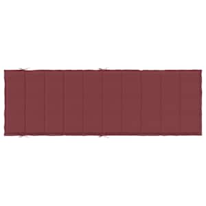 Poduška na lehátko vínová melanž 186x58x4 cm textil - obrázek 6