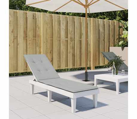 vidaXL p&auml;evitustooli istmepadi, helehall, (75+105) x 50 x 4 cm, kangas